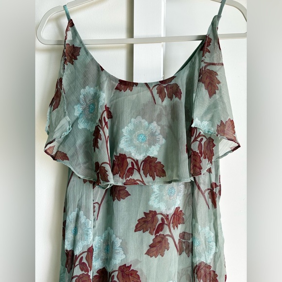 Free People Sunfaded Maxi Top in Sage Combo - Picture 8 of 9